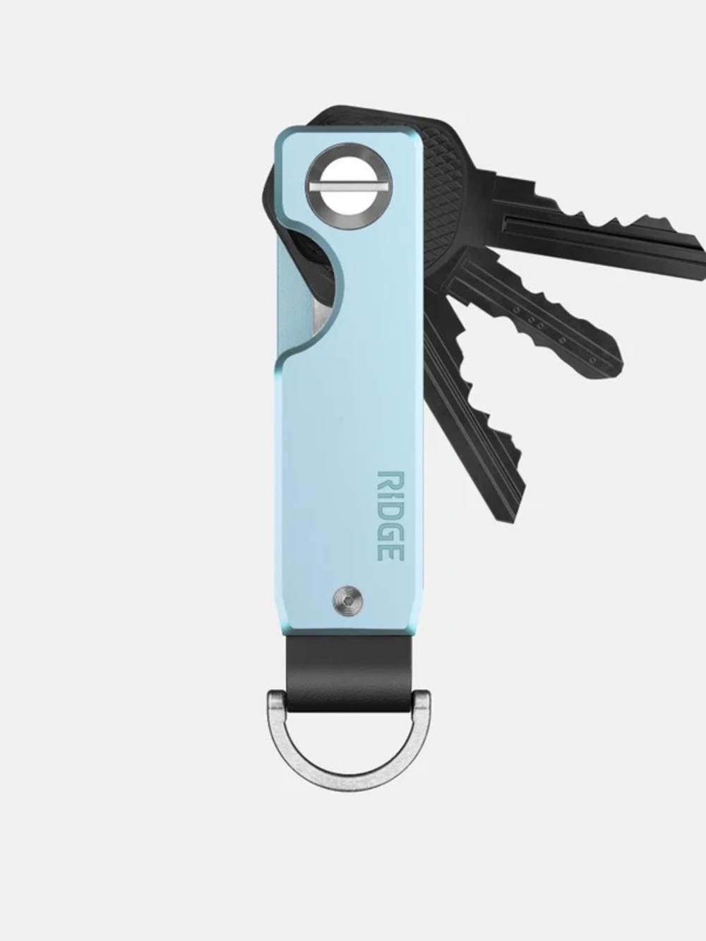 The Ridge Key Organizer Minimalist Key Holder with Stainless D-Ring